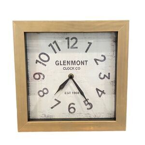 Decorative Accent Square Clock Wall Mount or Table Display Analog Clock